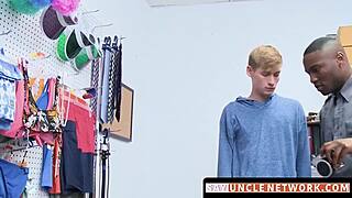 Blonde Jock’s Ass Taken Doggystyle by BBC Police Officer