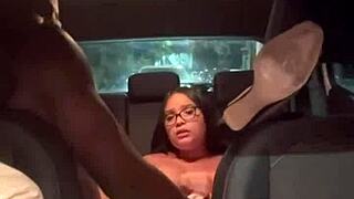 The boss offered his hot Asian wife to the well-endowed black guy, who bent her over outdoors and came in her pussy part 2