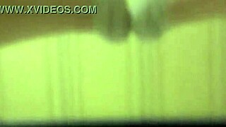 European gay guy gasps while jerking off with socks and feet fetish.