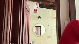 My Cute MILF Neighbor In The Bathroom