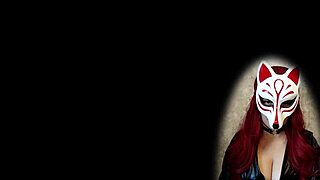 hey, check out kate in her sexy maid cosplay with stockings and red hair