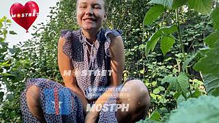 Unbelievable! Knowledge Day Student Squirts Hard Behind School in Wet Frenzy