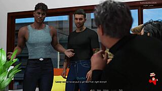 Anna Exciting Affection Sexy Red Dress Black Stockings Upskirt