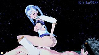 Noelle Silva and Secre Swallowtail Nero Asta in intense Black Clover hentai sex