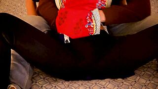 Indian Housewife Shares Romantic Moments on the Bed with Hindi Audio