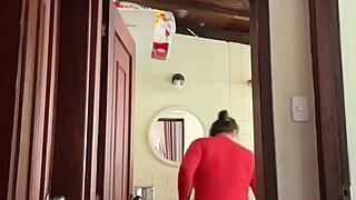 My Cute MILF Neighbor In The Bathroom