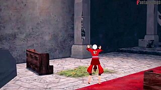 morrigan hates then fucks me in halloween fantasy