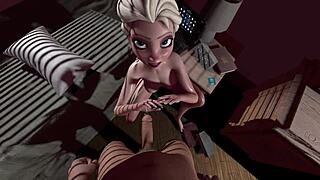 Elza L in uncensored 3D porn cartoon