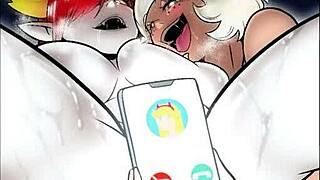 cartoon characters explore hentai worlds in anime adventures