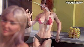 Depraved Threesome Awakening: Stepdad Fucks Teen Redhead Stepdaughter's Big Ass and Blonde Friend's Horny Wet Pussy in Intense Gameplay