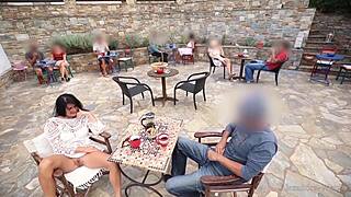 i pulled out his giant cock in the restaurant