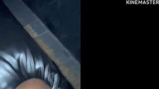 In the SWING CABIN, the wife RUBS WITHOUT a condom.