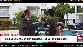 Blonde Babe Delivers Intense Blowjob To Black-Haired Latina At Ggmansion