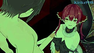 Pekora says, 'Fuck me hard, Marine!'