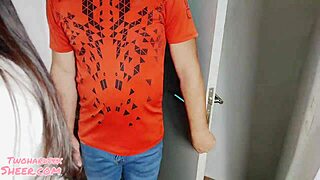 Came home and stepdaughter begs for homework help in a sexy way! 😏