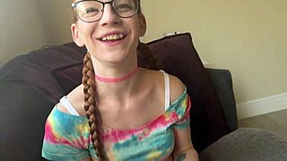 Shy step sisters dive into kinky sex fantasy with Amy Quinn.