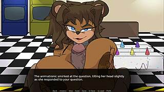 Soft Pillowy Curves Wrap Tight in FNAF Porn Game Boobjob