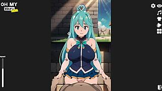 Konosuba Aqua Standing Sex Creampie - Ohh My Waifu H Game