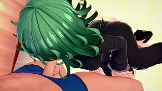 Beautiful tatsumaki undresses in infirmary for solo pleasure