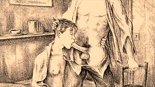 Vintage Anime Illustration