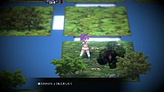 Hentai RPG gameplay with steamy anime action in tight leggings