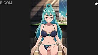 Konosuba Aqua Standing Sex Creampie - Ohh My Waifu H Game