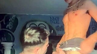 Naughty young guy gets deliciously fucked by muscular bodybuilder.