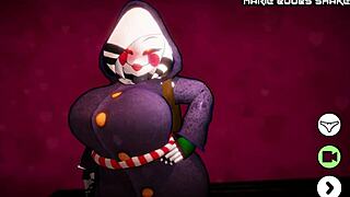 Soft Pillowy Curves Wrap Tight in FNAF Porn Game Boobjob