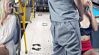 Worker Pulls Out Cock On Crowded Bus!