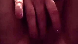 She indulges in sensual pussy massage daily