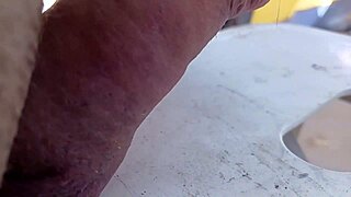 i drop my cock and watch it bounce in slow motion close up