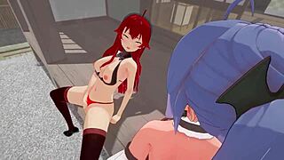 Eris and Roxy have sex in Mushoku Tensei hentai