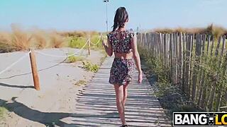 Natasha La Piedra having fun in public