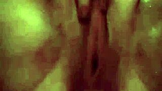 She indulges in sensual pussy massage daily