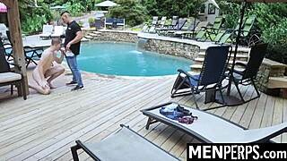 Gay officer dominates twink suspect in intense stripsearch