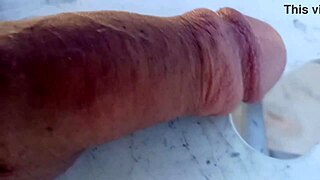 i drop my cock and watch it bounce in slow motion close up