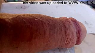 i drop my cock and watch it bounce in slow motion close up