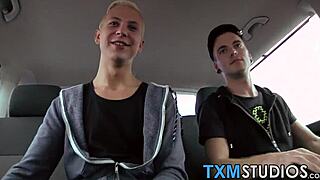 Flamboyant twinkie orgy turns steamy with anal