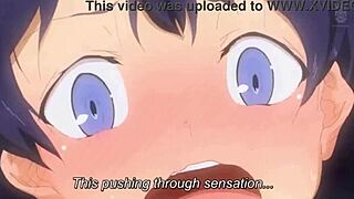 My stepbrother rejuvenates with big tits in hentai anime?