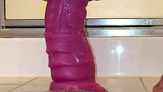 Gay Guy Gapes with Huge Bad Dragon Sleipnir