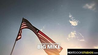 Military Hunk Taken In Group Action