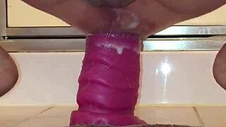 Gay Guy Gapes with Huge Bad Dragon Sleipnir