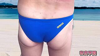 Did You Masturbate in Beach Volleyball Bikini? Anal Toy Fun!