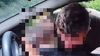 hey, naughty bia flaunts her pussy and breasts on the street!