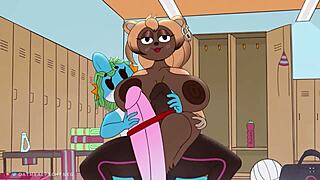 Commissioned hentai featuring futanari in anime style for curator