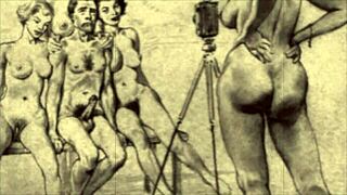 Vintage Erotic Drawings Bring Raw Heat in Retro Anime Style!