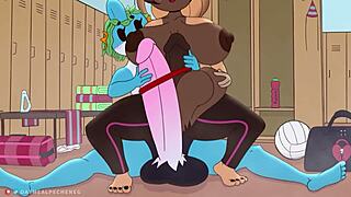 Commissioned hentai featuring futanari in anime style for curator