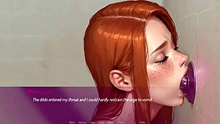 Redhead wife endures rough deepthroat in 3D hentai live session
