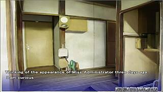 Hey, in Apartment of Love Ep 9, they're watching through a peeping hole in this hentai cartoon