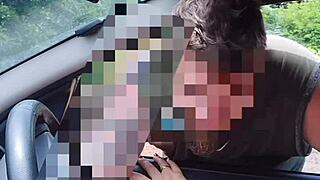 hey, naughty bia flaunts her pussy and breasts on the street!